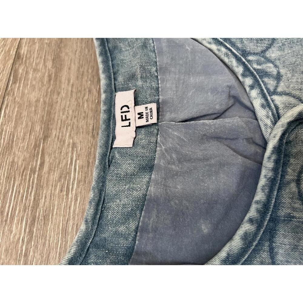 LFD Women's Quilted Denim Jacket Medium - Picture 3 of 8